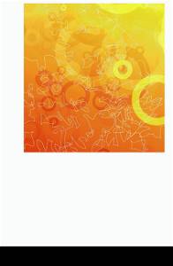Shiny orange abstract template