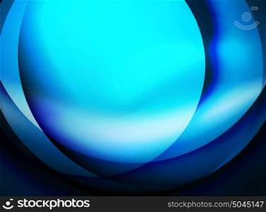 Shiny silk wave template, color satin with effects, vector abstract background. Shiny blue silk wave template, color satin with effects, vector abstract background