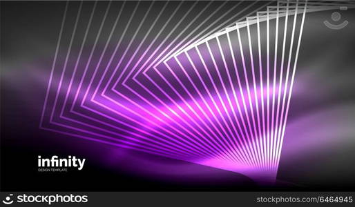 Shiny straight lines on dark background, techno digital modern template. Shiny straight lines on dark background, techno digital modern template. Vector background