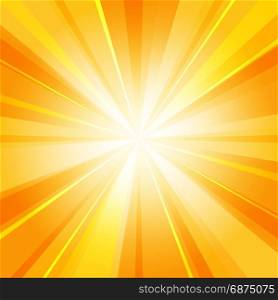 Shiny sun radiator background. Shiny sun radiator vector background. Sunny rays radiating light yellow pattern