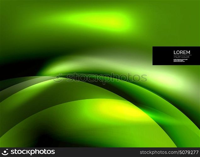 Shiny vector silk wave abstract background. Shiny vector silk wave abstract background, wallpaper with wave shape and light effects, smooth style