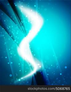 Shiny wave, magicabstract background. Shiny wave, magic light efffect vector abstract background