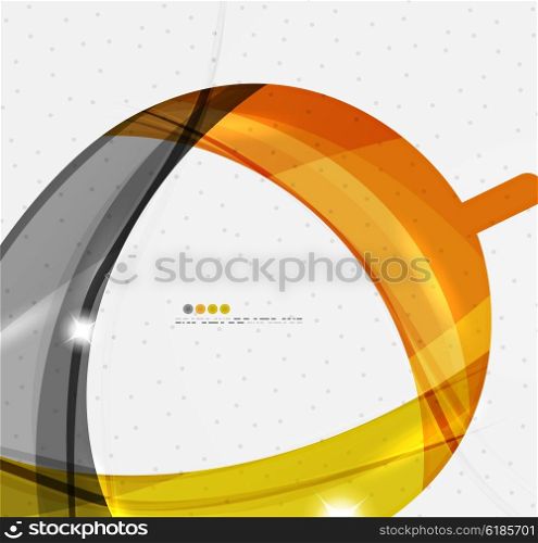 Shiny wave modern motion template. Shiny wave modern motion template - color curve stripes and lines in motion concept and with light and shadow effects. Presentation banner and business card message design template