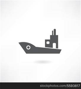 Ship and boat icon set