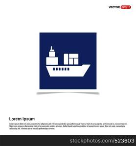 Ship icon - Blue photo Frame