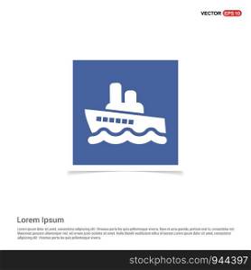 Ship icon - Blue photo Frame