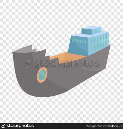 Ship icon. Cartoon illustration of ship vector icon for web. Ship icon, cartoon style