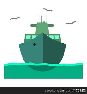 Ship icon. Cartoon illustration of ship vector icon for web. Ship icon, cartoon style