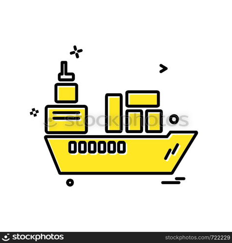 Ship icon design vector