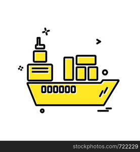 Ship icon design vector