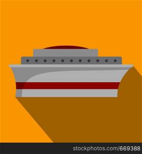 Ship icon. Flat illustration of ship vector icon for web. Ship icon, flat style