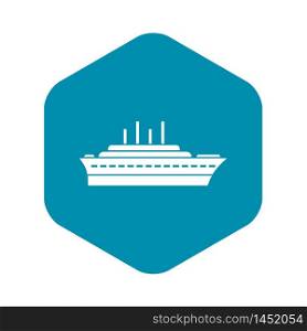 Ship icon. Simple illustration of ship vector icon for web. Ship icon, simple style