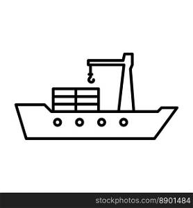 Ship icon vector design template