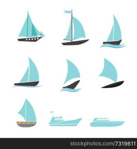 Ship icons set