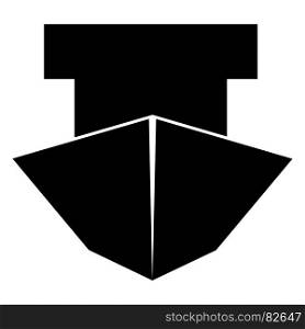 Ship it is black icon . Simple style .. Ship it is black icon .