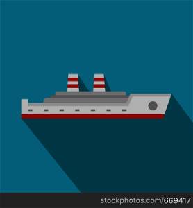 Ship passenger icon. Flat illustration of ship passenger vector icon for web. Ship passenger icon, flat style
