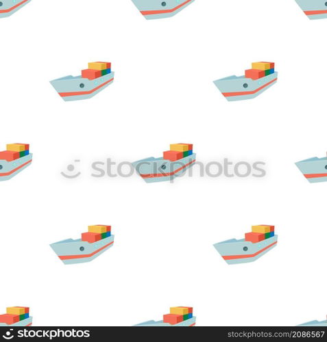 Ship pattern seamless background texture repeat wallpaper geometric vector. Ship pattern seamless vector