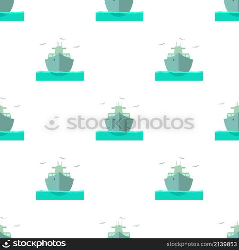 Ship pattern seamless background texture repeat wallpaper geometric vector. Ship pattern seamless vector