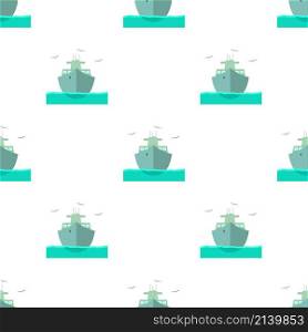 Ship pattern seamless background texture repeat wallpaper geometric vector. Ship pattern seamless vector