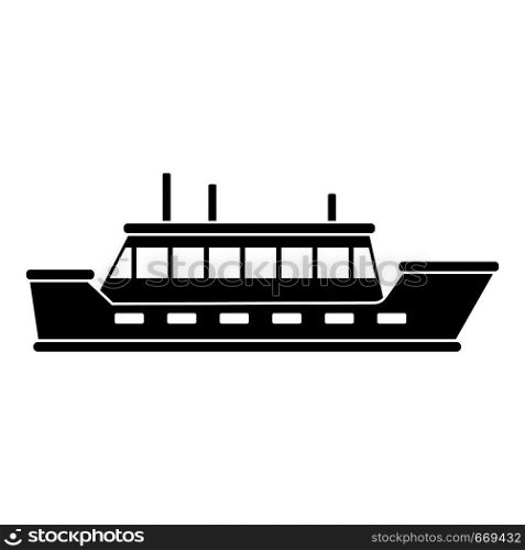 Ship trip icon. Simple illustration of ship trip vector icon for web. Ship trip icon, simple black style