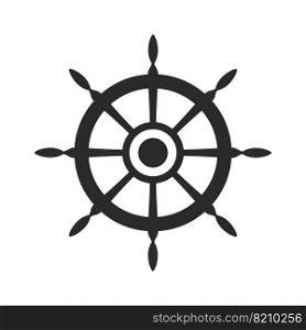 ship wheel icon vector design illustration