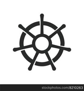 ship wheel icon vector design illustration