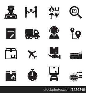 Shipping & Logistics icons set