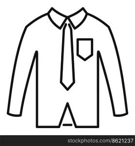 Shirt bow tie icon outline vector. Fashion suit. College male. Shirt bow tie icon outline vector. Fashion suit