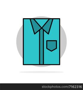 Shirt, Cloth, Clothing, Dress, Fashion, Formal, Wear Abstract Circle Background Flat color Icon