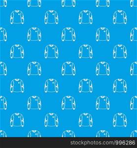 Shirt goalkeeper pattern vector seamless blue repeat for any use. Shirt goalkeeper pattern vector seamless blue