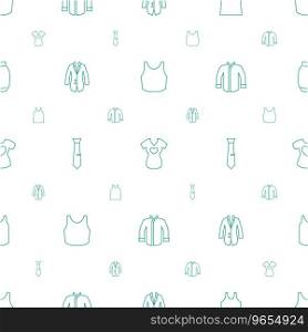 Shirt icons pattern seamless white background Vector Image