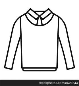 Shirt suit icon outline vector. Fashion back. Pupil japanese. Shirt suit icon outline vector. Fashion back