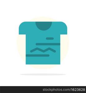 Shirt, Tshirt, Cloth, Uniform Abstract Circle Background Flat color Icon