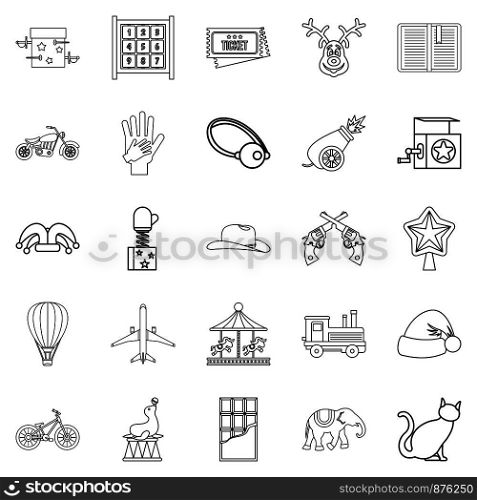 Shirttail icons set. Outline set of 25 shirttail vector icons for web isolated on white background. Shirttail icons set, outline style