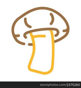 shitake mushroom color icon vector. shitake mushroom sign. isolated symbol illustration. shitake mushroom color icon vector illustration