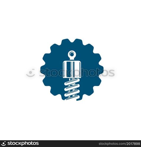 shock absorber gear icon vector illustration design template