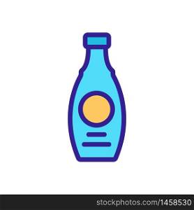 shoe care bottle icon vector. shoe care bottle sign. color symbol illustration. shoe care bottle icon vector outline illustration