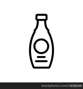 shoe care bottle icon vector. shoe care bottle sign. isolated contour symbol illustration. shoe care bottle icon vector outline illustration