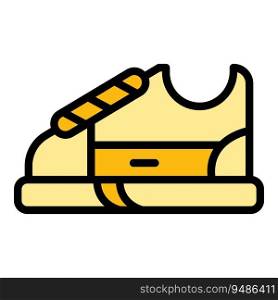 Shoe gym icon outline vector. Fashion workout. Sport outfit color flat. Shoe gym icon vector flat