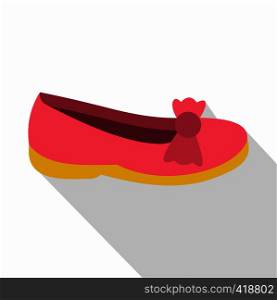 Shoe icon. Flat illustration of shoe vector icon for web. Shoe icon, flat style