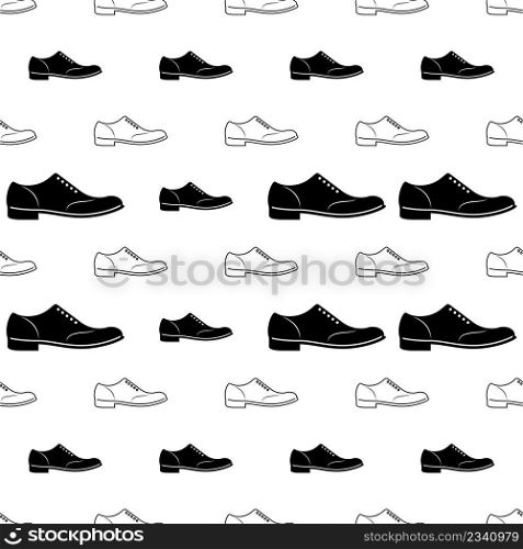 Shoe Icon Seamless Pattern, Sneaker Icon, Footwear Used To Protect, Comfort The Human Foot Vector Art Illustration