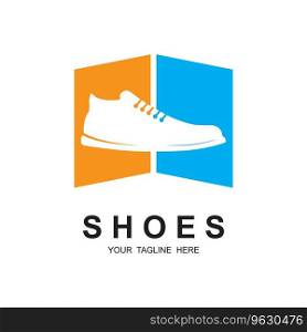 shoe logo vector icon illustrtation design. Logo for shoe shop, running, fashion and business.