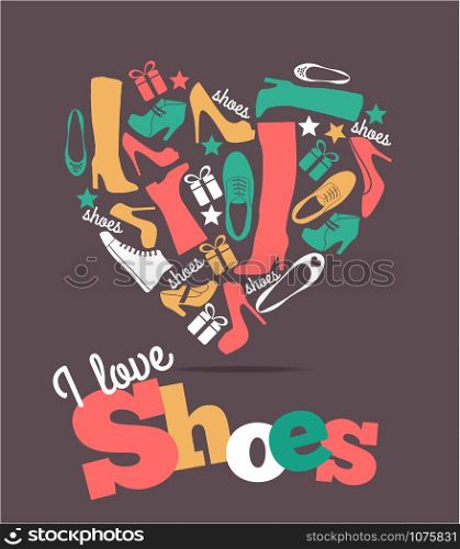 Shoes background.