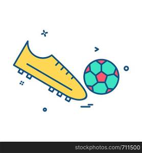 shoes football icon vector design