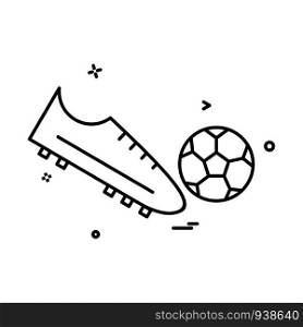 shoes football icon vector design