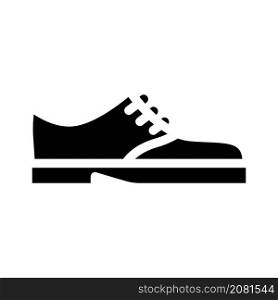 shoes for groom glyph icon vector. shoes for groom sign. isolated contour symbol black illustration. shoes for groom glyph icon vector illustration