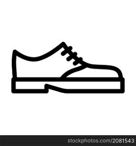 shoes for groom line icon vector. shoes for groom sign. isolated contour symbol black illustration. shoes for groom line icon vector illustration