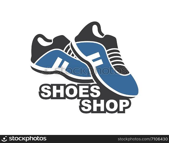 shoes icon logo vector illustration design template