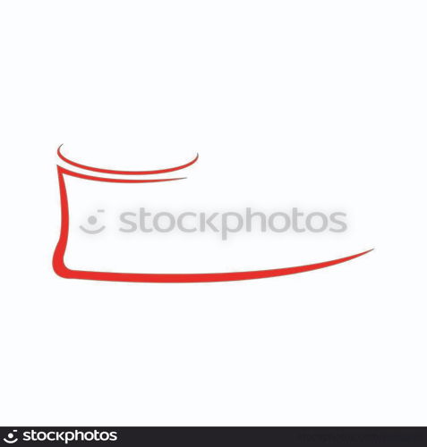 shoes logo stock illustration design