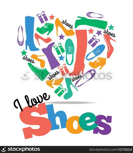 Shoes sale background